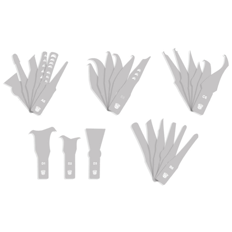 BEST-69A 27 pièces/ensemble couteau de coupe outils de réparation CPU