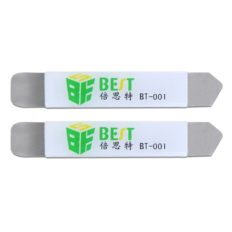 2 pièces BEST BST-001 lame en acier inoxydable, Spudger à levier doux et fin
