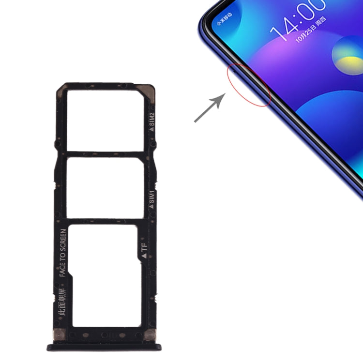 Tiroir Carte SIM + Tiroir Carte SIM + Tiroir Carte Micro SD pour Xiaomi Mi Play