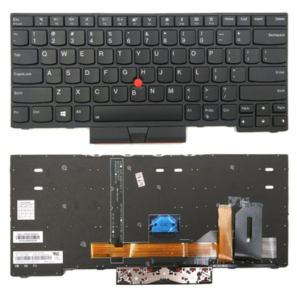 Clavier rétroéclairé américain pour Lenovo ThinkPad E480 L480 L380 Yoga T480s, For ThinkPad E480(US)