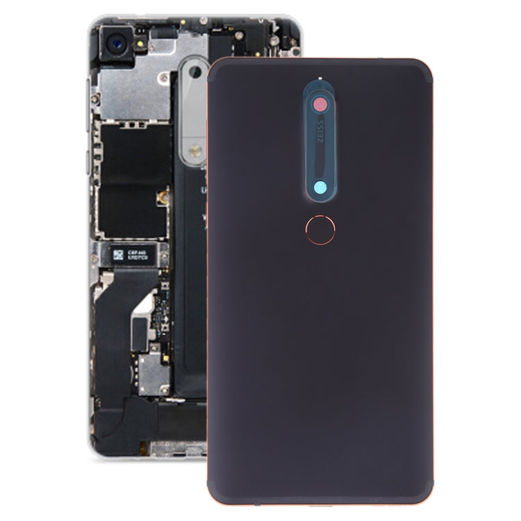 Couvercle arrière de la batterie avec objectif d'appareil photo, touches latérales et capteur d'empreintes digitales pour Nokia 6.1/6 (2018)/6 (2e génération), For Nokia 6 (2nd Gen)