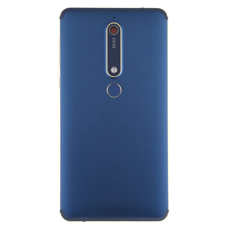 Couvercle arrière de la batterie avec objectif d'appareil photo, touches latérales et capteur d'empreintes digitales pour Nokia 6.1/6 (2018)/6 (2e génération), For Nokia 6 (2nd Gen)
