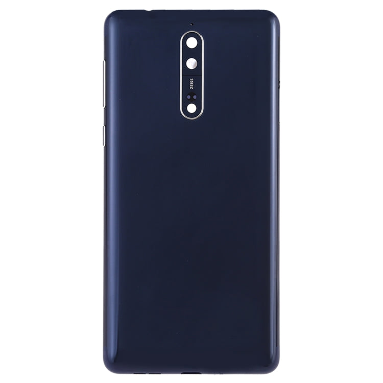 Cache arrière de la batterie avec objectif d'appareil photo et touches latérales pour Nokia 8