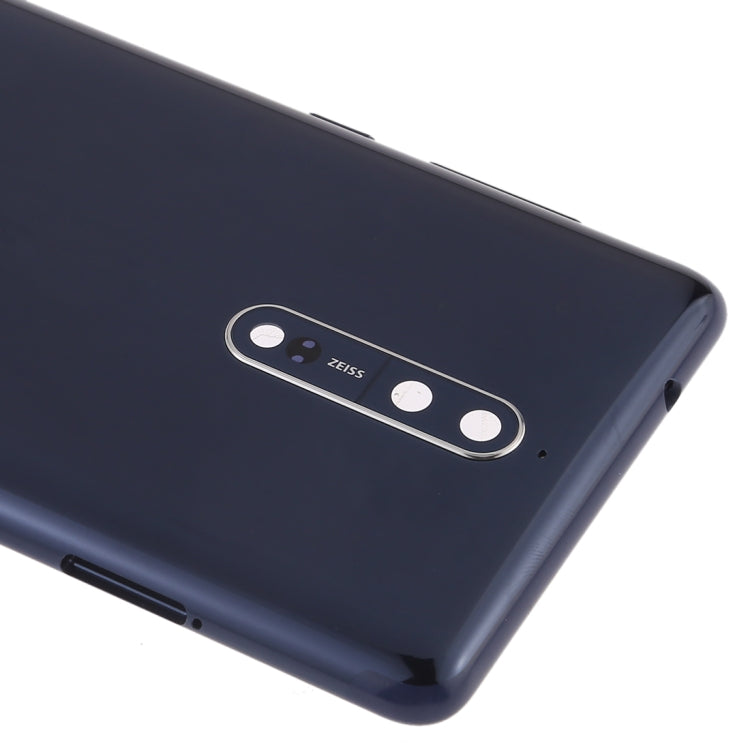 Cache arrière de la batterie avec objectif d'appareil photo et touches latérales pour Nokia 8