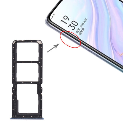 Pour OPPO A11 Plateau de carte SIM + Plateau de carte SIM + Plateau de carte Micro SD