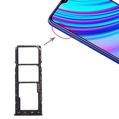 Pour Realme X Lite Plateau de carte SIM + Plateau de carte SIM + Plateau de carte Micro SD, For Realme X Lite