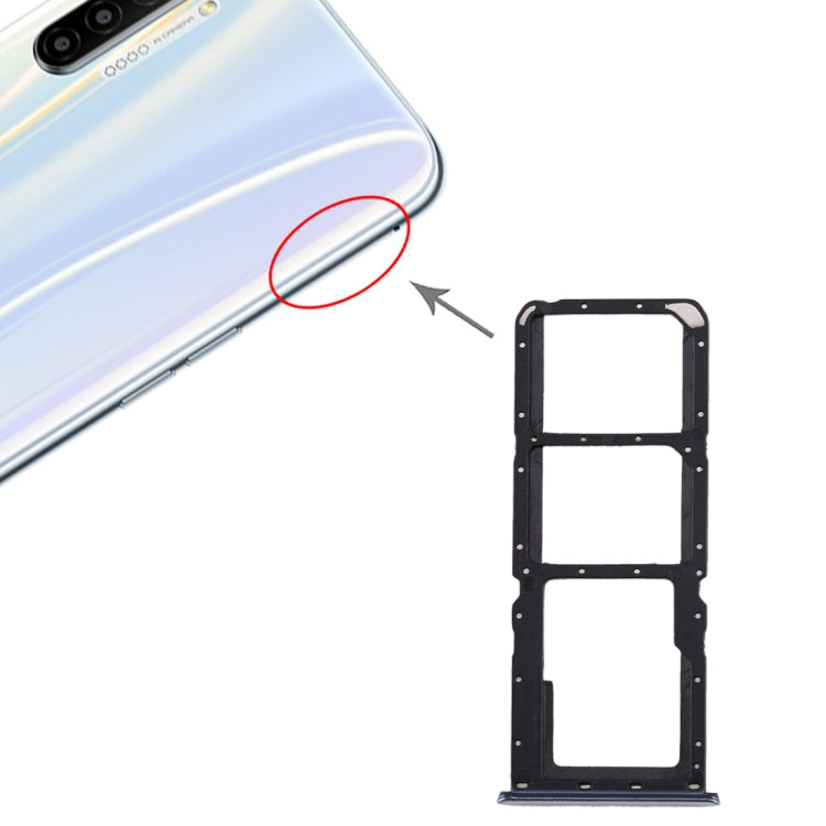Pour Realme X2 Plateau de carte SIM + Plateau de carte SIM + Plateau de carte Micro SD, For Realme X2, For OPPO Realme X2