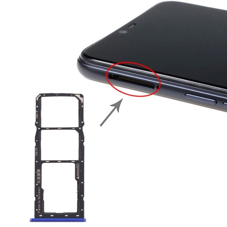 Pour Realme 2 Plateau de carte SIM + Plateau de carte SIM + Plateau de carte Micro SD, For OPPO  Realme 2, For OPPO Realme 2, For Realme 2