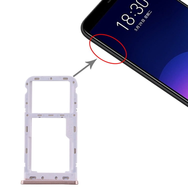 Pour Meizu M6T plateau de carte SIM + plateau de carte SIM/Micro SD