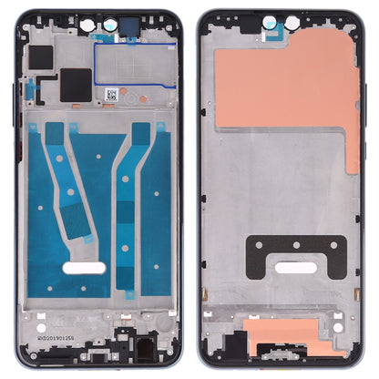 Plaque de lunette de cadre LCD de boîtier avant avec touches latérales pour Huawei Y9 (2019)