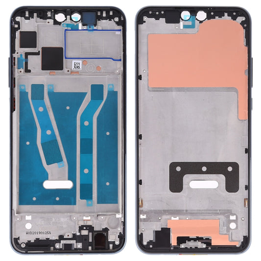Plaque de lunette de cadre LCD de boîtier avant avec touches latérales pour Huawei Y9 (2019)