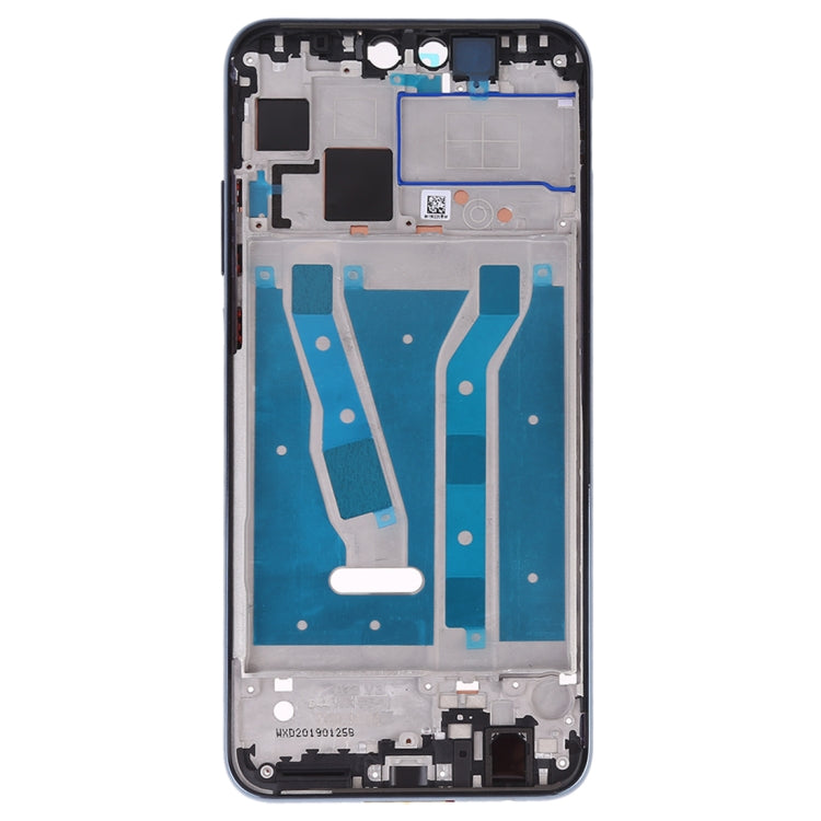 Plaque de lunette de cadre LCD de boîtier avant avec touches latérales pour Huawei Y9 (2019)