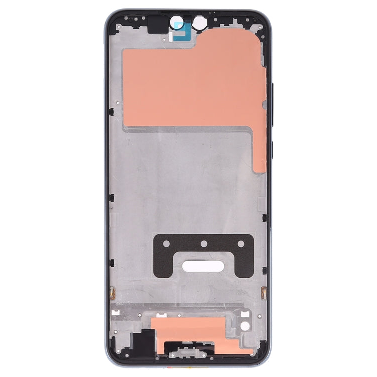 Plaque de lunette de cadre LCD de boîtier avant avec touches latérales pour Huawei Y9 (2019)