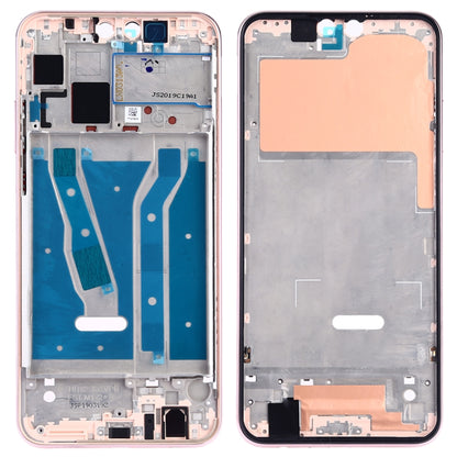 Plaque de lunette de cadre LCD de boîtier avant avec touches latérales pour Huawei Y9 (2019)