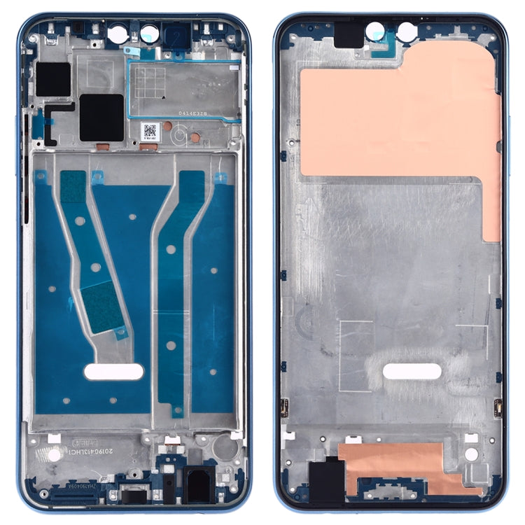 Plaque de lunette de cadre LCD de boîtier avant avec touches latérales pour Huawei Y9 (2019)