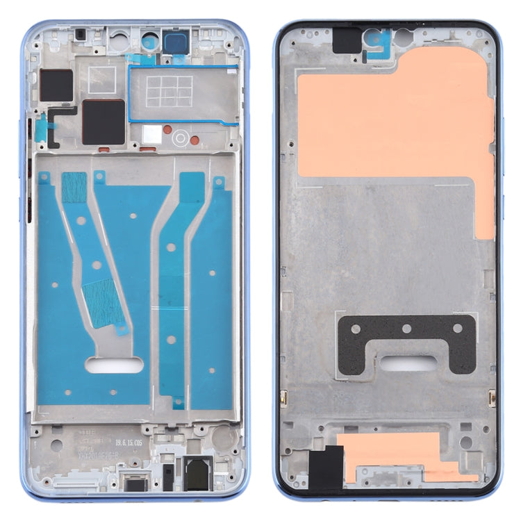 Plaque de lunette de cadre LCD de boîtier avant avec touches latérales pour Huawei Y9 (2019)