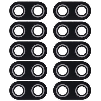10 PCS Cache d'objectif de caméra arrière pour Asus ZenFone Max Plus (M1) X018DC Pegasus 4s ZB570TL 5,7 pouces (Noir)