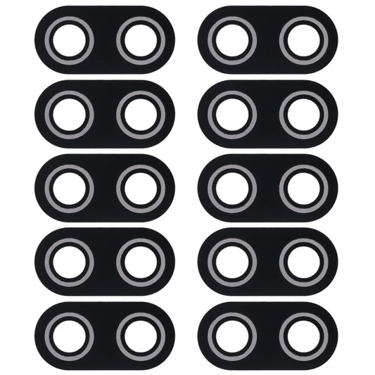 10 PCS Cache d'objectif de caméra arrière pour Asus ZenFone Max Plus (M1) X018DC Pegasus 4s ZB570TL 5,7 pouces (Noir)