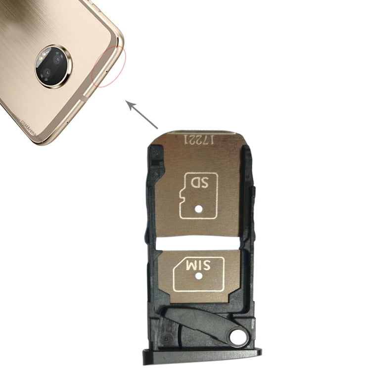 Tiroir Carte SIM + Tiroir Carte Micro SD pour Motorola Moto Z2 Force
