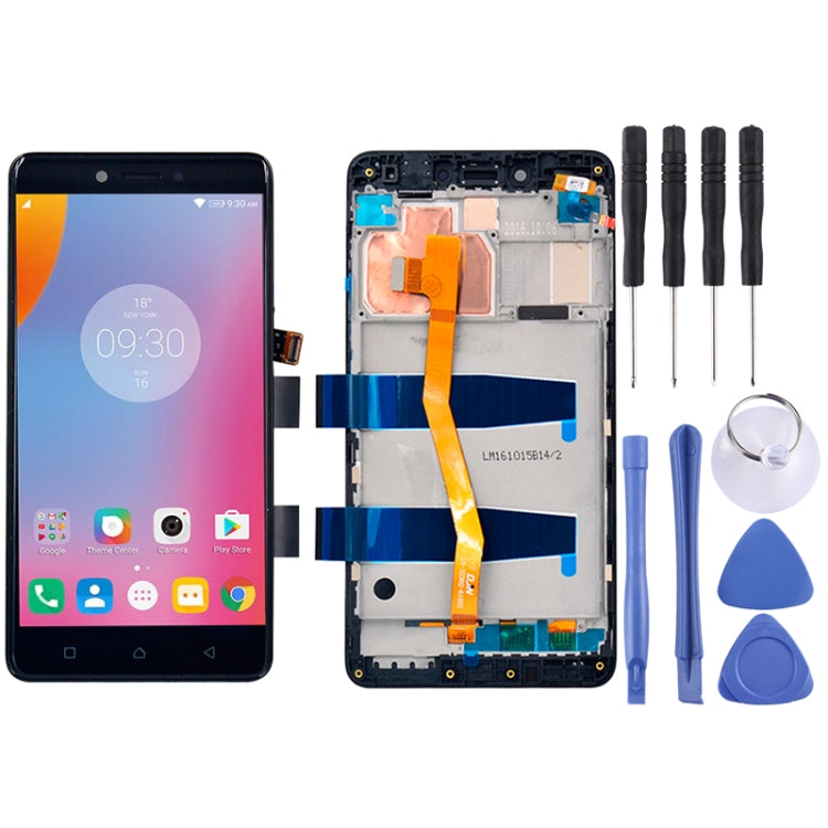 Écran LCD et numériseur complet avec cadre pour Lenovo K6 Note K53a48 de 5,5 pouces