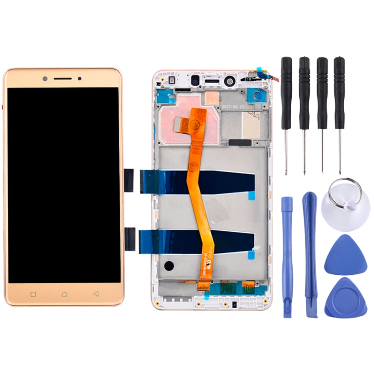 Écran LCD et numériseur complet avec cadre pour Lenovo K6 Note K53a48 de 5,5 pouces