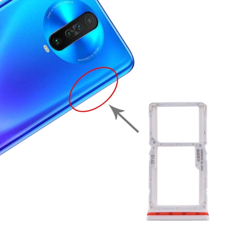 Tiroir Carte SIM + Tiroir Carte SIM / Micro SD pour Xiaomi Redmi K30 4G