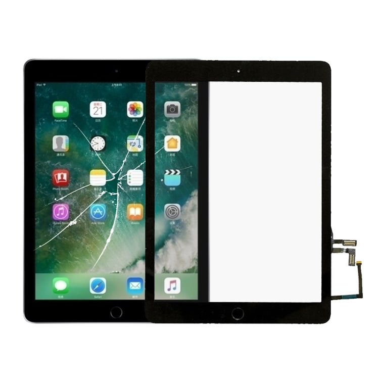 Écran tactile avec câble flexible pour clé d'accueil pour iPad 5 9,7 pouces 2017 A1822 A1823