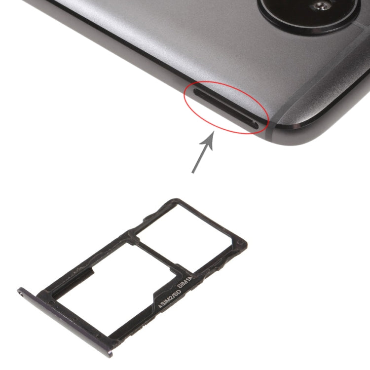 Tiroir Carte SIM + Tiroir Carte SIM / Tiroir Carte Micro SD pour Motorola Moto G5S