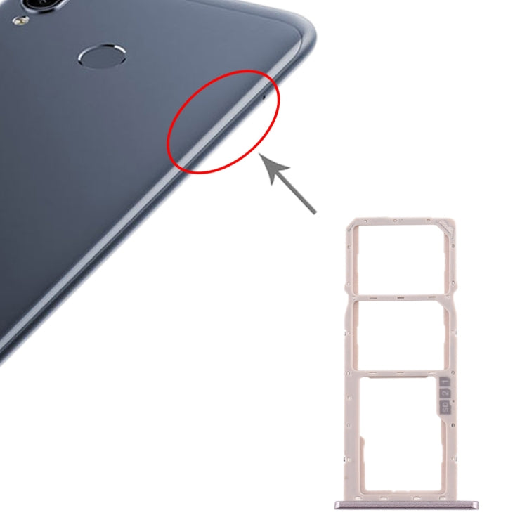 Tiroir Carte SIM + Tiroir Carte SIM + Tiroir Carte Micro SD pour Asus Zenfone Max M2 ZB633KL