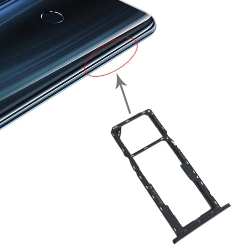 Tiroir Carte SIM + Tiroir Carte SIM + Tiroir Carte Micro SD pour Asus ZenFone Max Pro (M2) ZB631KL