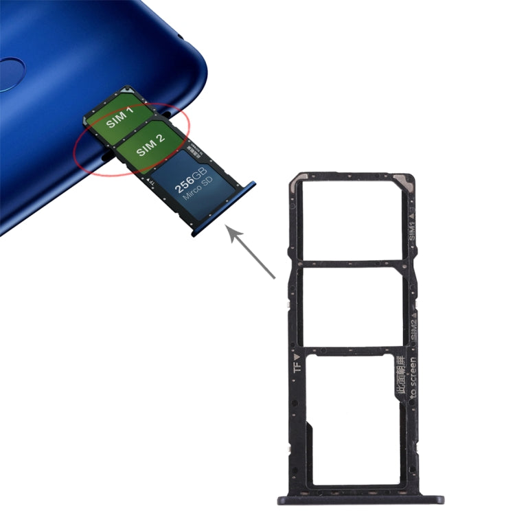 Tiroir Carte SIM + Tiroir Carte Micro SD pour Huawei Honor 8C, For Huawei Honor 8C, For Huawei 8C