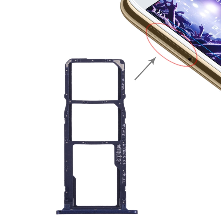 Tiroir Carte SIM + Tiroir Carte Micro SD pour Huawei Y5 Prime (2018) / Honor Play 7, For Huawei Honor Play 7, For Huawei Play 7