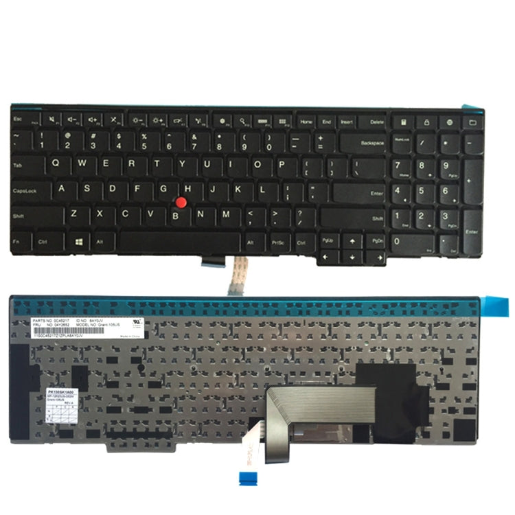 Clavier Version américaine pour Lenovo Thinkpad E540 E545 E531 T540 T540P W540 W541 W550s