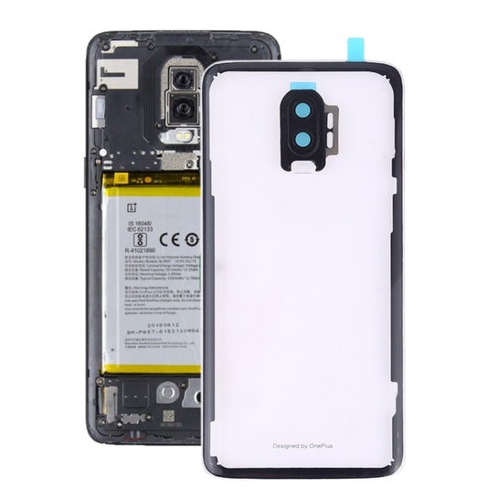 Pour couvercle arrière de batterie OnePlus 6T avec objectif d'appareil photo