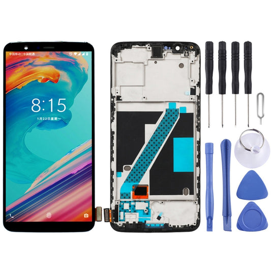 Pour Oneplus 5T A5010 numériseur assemblage complet avec cadre écran LCD OEM