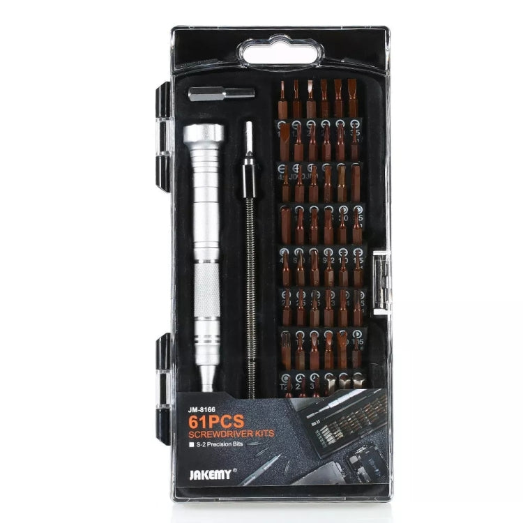 JAKEMY JM-8166 kits de tournevis 61 en 1 Kit d'outils manuels de réparation