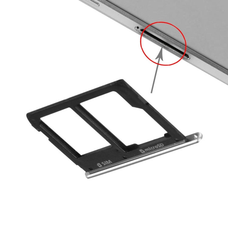 Pour Galaxy A9(2016) / A9000 Plateau de carte SIM et plateau de carte Micro SD
