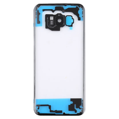Pour Samsung Galaxy S8 + / G955 G955F G955FD G955U G955A G955P G955T G955V G955R4 G955W G9550 Couvercle arrière de batterie transparent avec couvercle d'objectif d'appareil photo