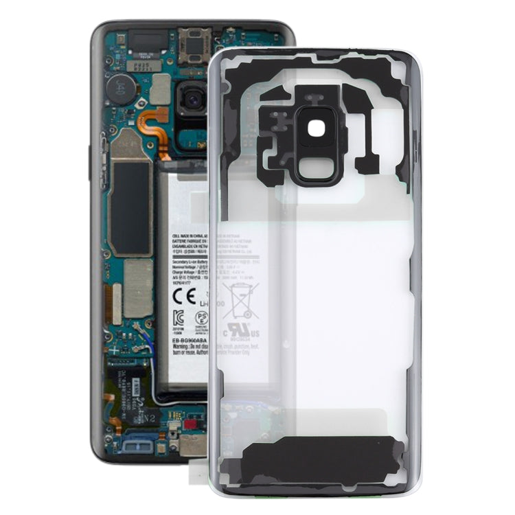 Couvercle arrière de batterie Transparent avec couvercle d'objectif d'appareil photo, pour Samsung Galaxy S9 G960F G960F/DS G960U G960W G9600