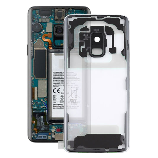 Couvercle arrière de batterie Transparent avec couvercle d'objectif d'appareil photo, pour Samsung Galaxy S9 G960F G960F/DS G960U G960W G9600