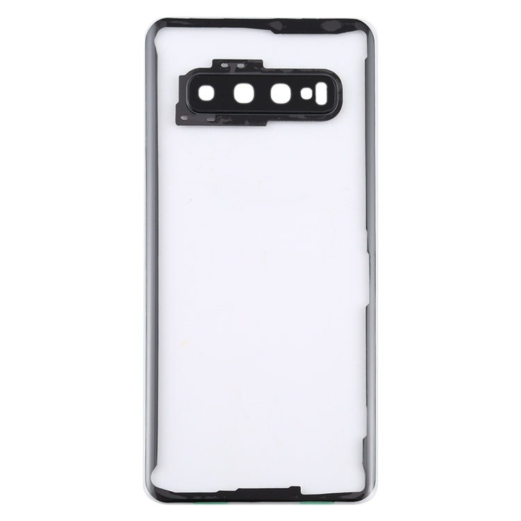 Couvercle arrière de batterie Transparent avec couvercle d'objectif d'appareil photo, pour Samsung Galaxy S10 G973F/DS G973U G973 SM-G973