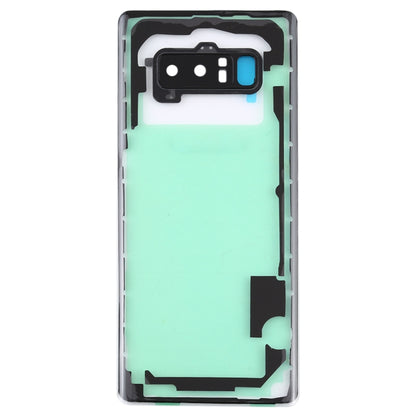 Pour Samsung Galaxy Note 8/N950F N950FD N950U N950W N9500 N950N couvercle arrière de batterie Transparent avec couvercle d'objectif d'appareil photo