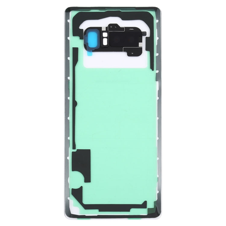 Pour Samsung Galaxy Note 8/N950F N950FD N950U N950W N9500 N950N couvercle arrière de batterie Transparent avec couvercle d'objectif d'appareil photo