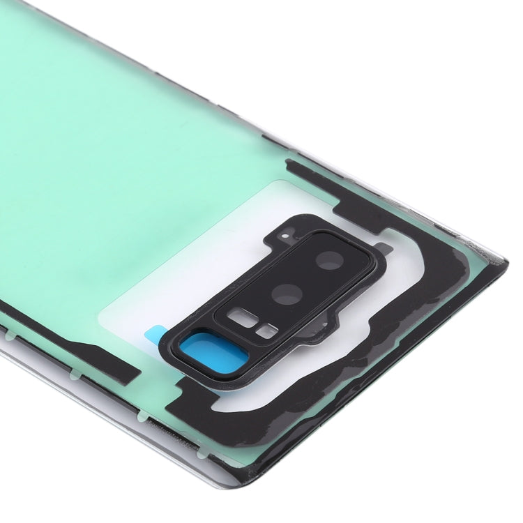 Pour Samsung Galaxy Note 8/N950F N950FD N950U N950W N9500 N950N couvercle arrière de batterie Transparent avec couvercle d'objectif d'appareil photo