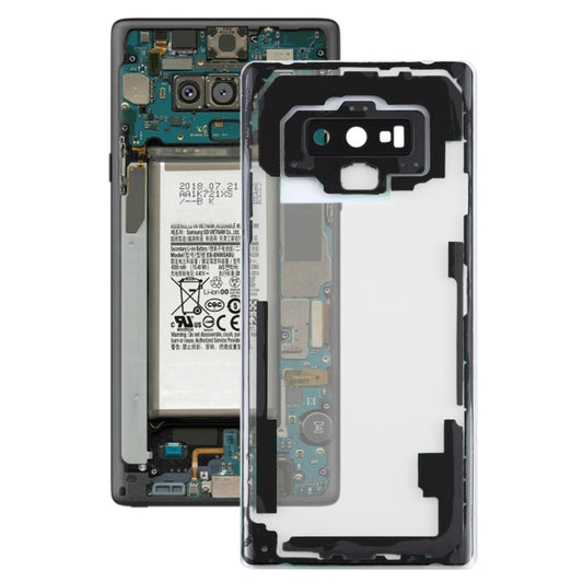 Couvercle arrière de batterie Transparent avec couvercle d'objectif d'appareil photo, pour Samsung Galaxy Note9 / N960D N960F