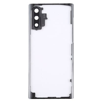Pour Samsung Galaxy Note 10 N970 N9700 couvercle arrière de batterie Transparent avec couvercle d'objectif d'appareil photo
