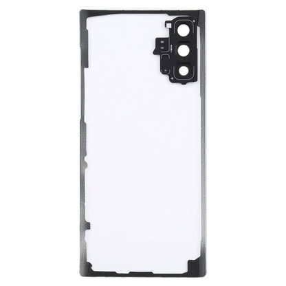 Pour Samsung Galaxy Note 10 N970 N9700 couvercle arrière de batterie Transparent avec couvercle d'objectif d'appareil photo