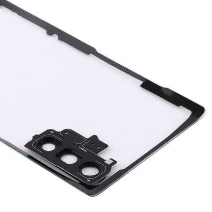 Pour Samsung Galaxy Note 10 N970 N9700 couvercle arrière de batterie Transparent avec couvercle d'objectif d'appareil photo