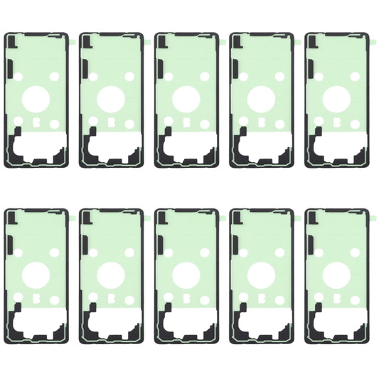 Pour Galaxy S10 + 10 pièces adhésif de couverture de boîtier arrière