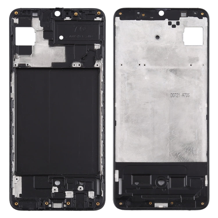 Pour Samsung Galaxy A70s, boîtier avant, cadre LCD, plaque de lunette